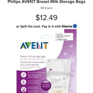 Philips AVENT Breast Milk Storage Bags - Purple